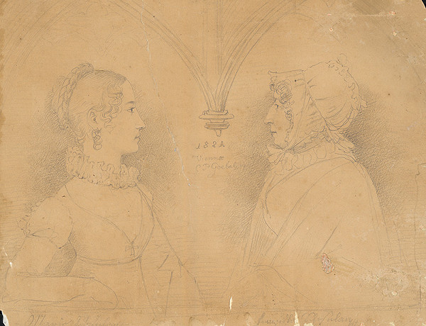 Carl Peter Goebel – Dve ženské hlavy 