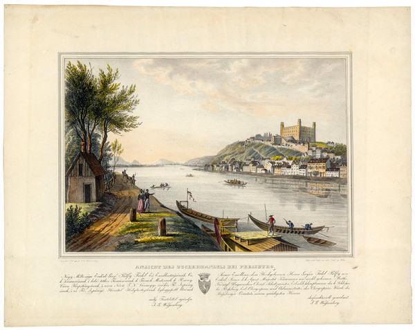 Ignaz Josef Weissenberg – Pohľad na Bratislavu z juhu (Pohľad na Zuckermandel) 