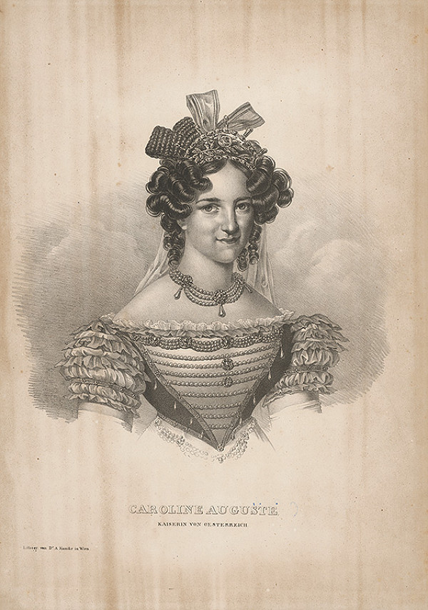 Adolf Friedrich Kunike – Portrét Karolíny Augusty 