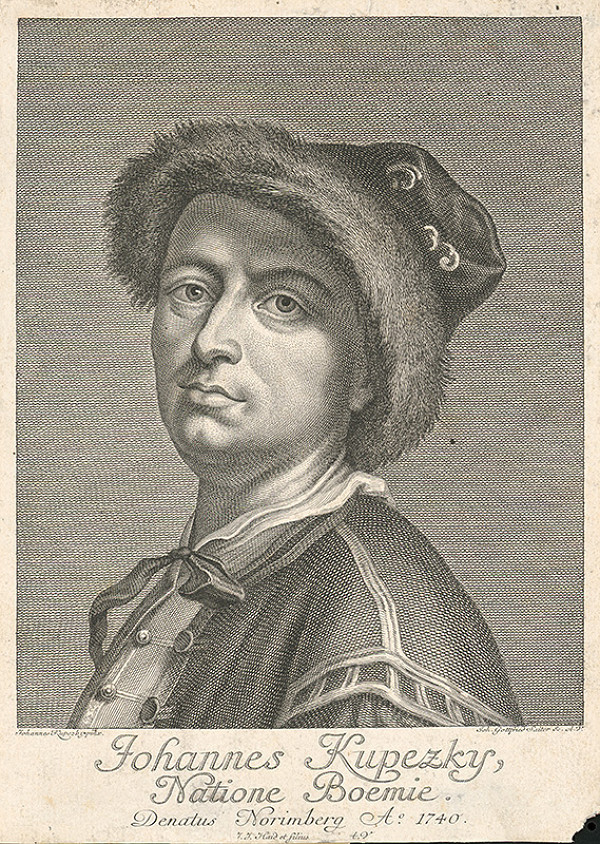 Johann Gottfried Seutter, Ján Kupecký – Autoportrét Kupeckého 