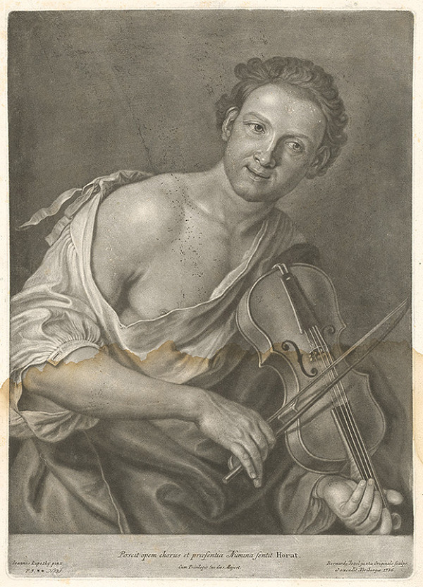 Bernhard Vogel, Ján Kupecký – Mladý muž s husľami 