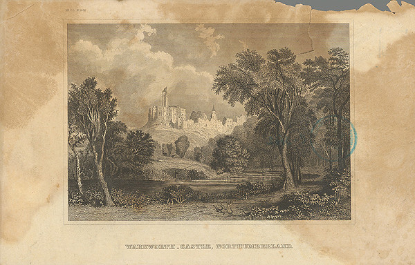 Stredoeurópsky grafik z 19. storočia – Kaštieľ Warkworth 