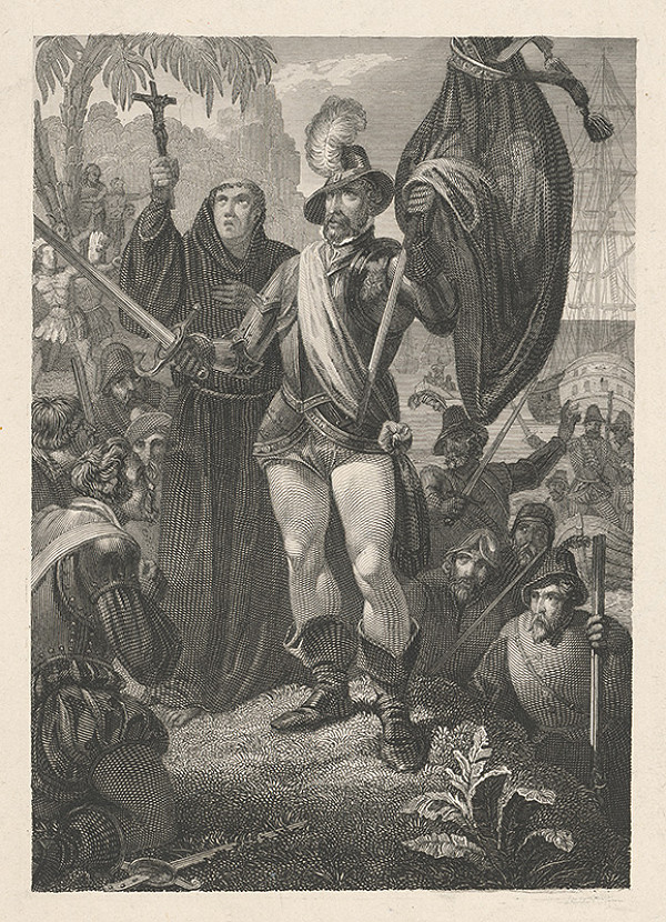 Stredoeurópsky grafik z 19. storočia – Žehnanie vojska 