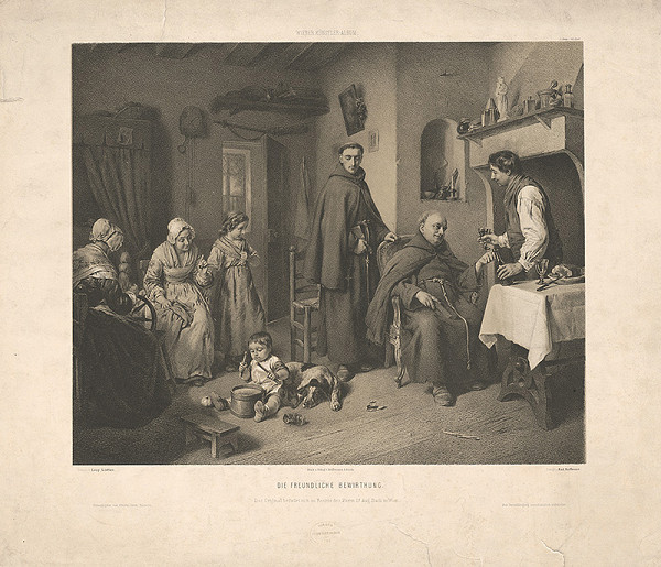 Rudolf Hoffmann, Leopold Löffler – Priateľské pohostenie 