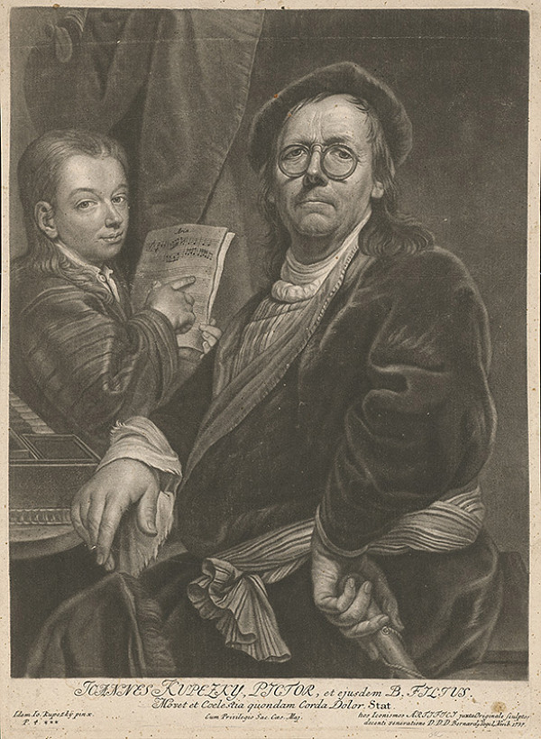 Bernhard Vogel, Ján Kupecký – Ján Kupecký so synom 