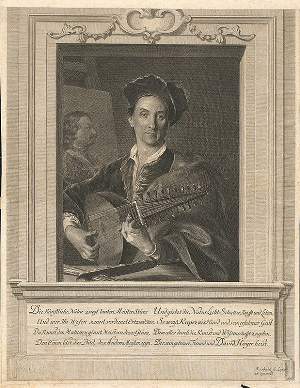 Martin Rosbach, Ján Kupecký – Portrét maliara Davida Hoyera z Lipska 