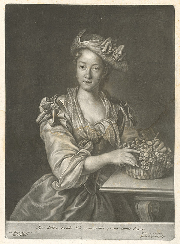 Ján Kupecký, Valentin Daniel Preissler – Portrét Donny de Laub z Toskány 