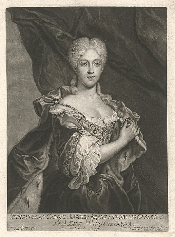 Bernhard Vogel, Ján Kupecký – Kristína Karola - braniborská kňažná 