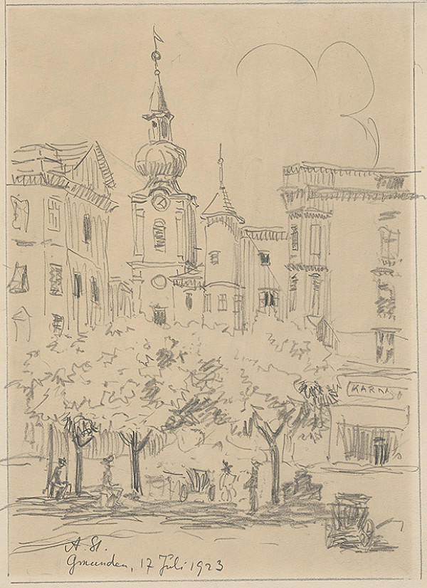 Anton Stéger – Námestie v Gmundene 