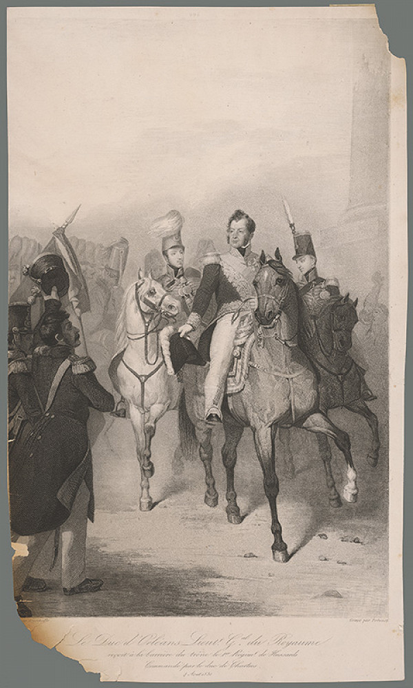 Benoit Louis Prévost, Ary Scheffer – Knieža z Orleánsu prijíma husársky pluk 