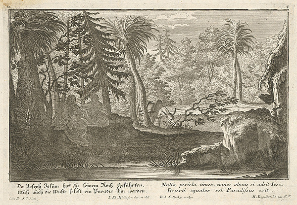 Balthasar Sigmund Setletzky, Johann Elias Ridinger, Martin Engelbrecht – Útek do Egypta 
