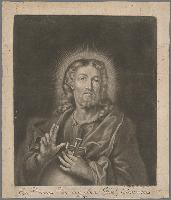 Nemecký grafik z 18. storočia – Poprsie Ježiša 