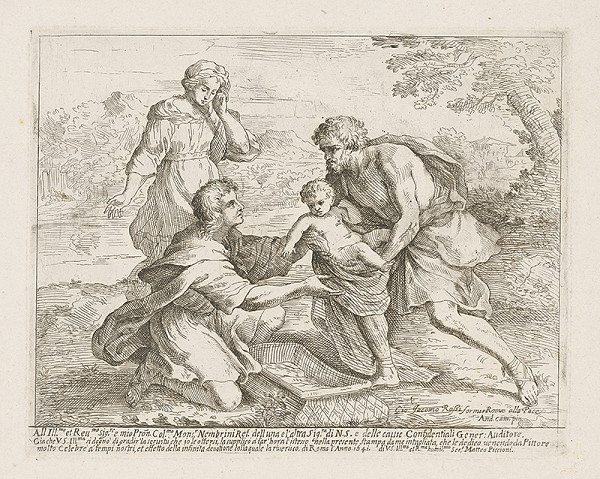 Matteo Piccioni – Nájdenie malého Mojžiša pri rieke 