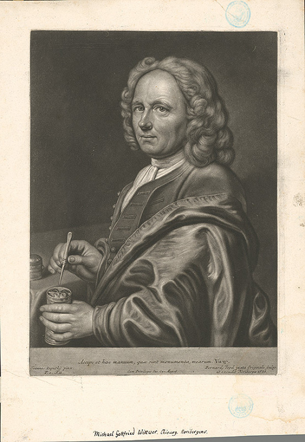 Bernhard Vogel, Ján Kupecký – Michael Gottfried Wittberg-chirurg, lekár Kupeckého 