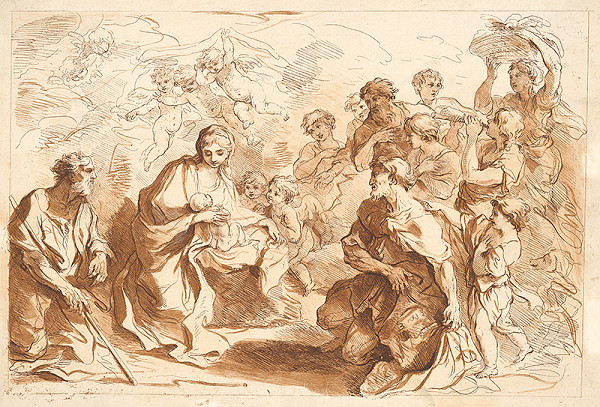 Giovanni Benedetto Castiglione – Klaňanie pastierov 