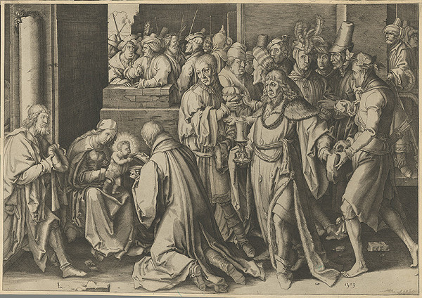 Lucas van Leyden – Klaňanie troch kráľov 
