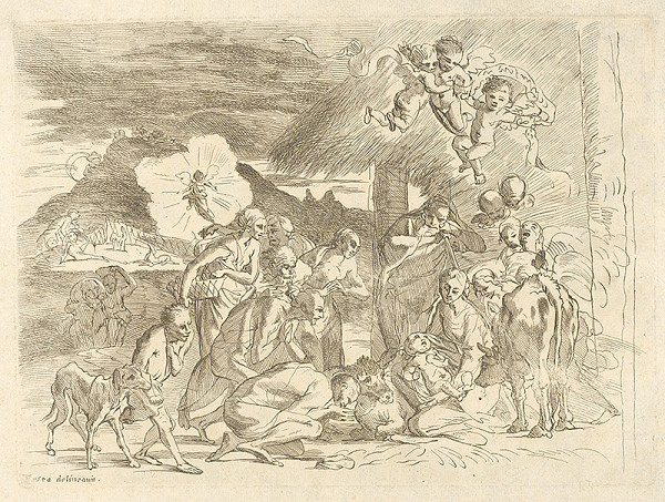 Pietro Testa – Klaňanie pastierov 