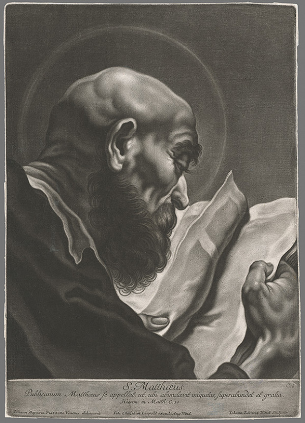 Johann Lorenz Haid, Giovanni Battista Piazzetta – Sv.Matúš 