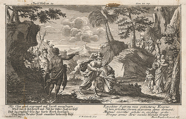 Balthasar Sigmund Setletzky, Martin Engelbrecht – Stretnutie Jákoba s Ezauom 