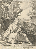 Hendrick Goltzius, Jacob Matham – Odpočinok na úteku do Egypta 