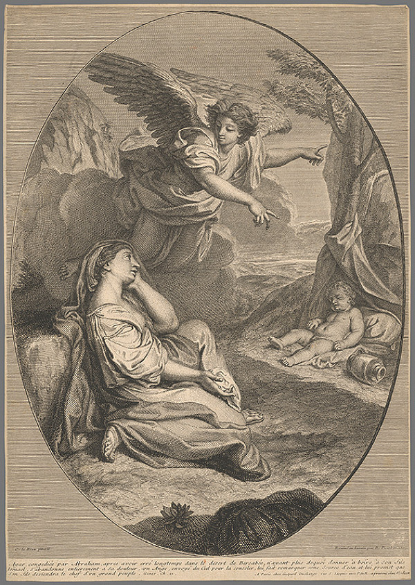 Charles Le Brun – Agar s Abrahámom 