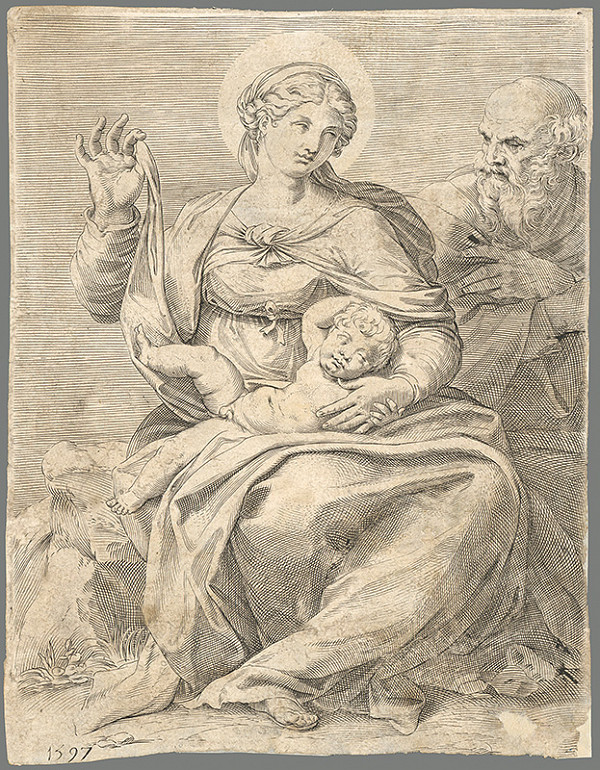Agostino Carracci – Svätá rodina 