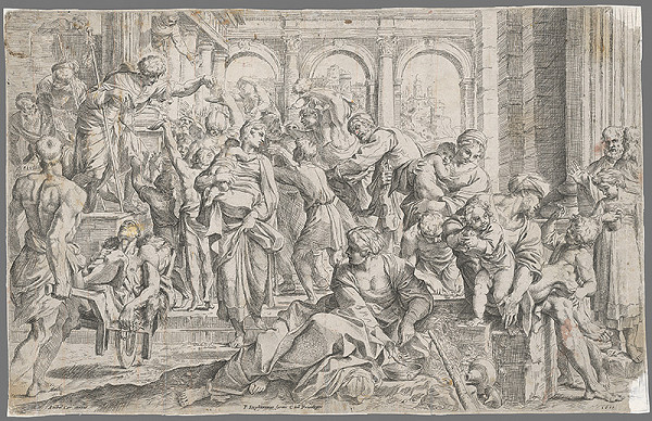 Annibale Carracci, Guido Reni – Svätý Rochus rozdáva almužnu 