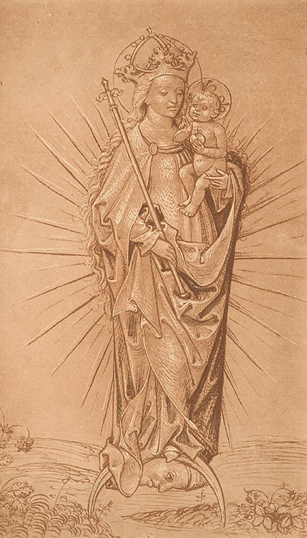 Stredoeurópsky grafik zo 16. storočia – Mária s dieťaťom 