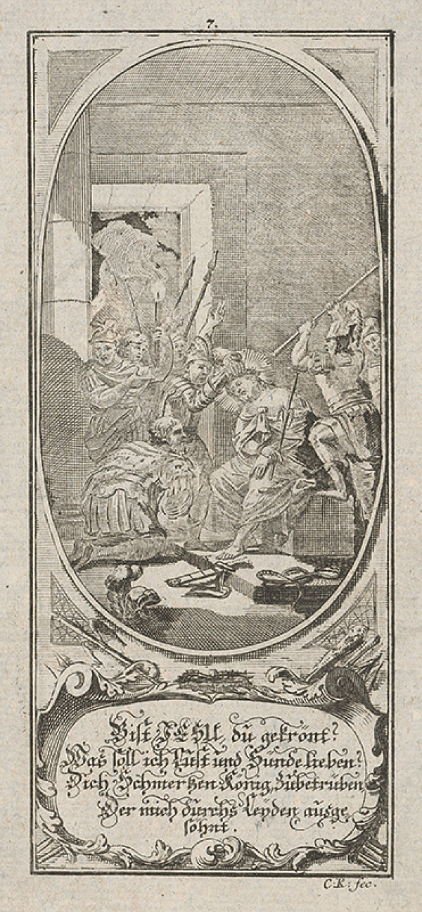 Nemecký grafik z 18. storočia – Korunovanie Ježiša tŕním 