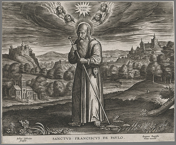 Julius Goltzius – Svätý František z Paolo 