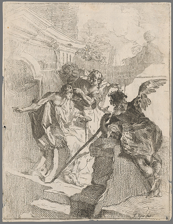 Franz Sigrist st. – Slepý Tobiáš a anjeli 