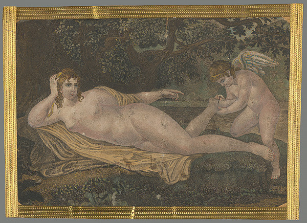 Stredoeurópsky grafik z 19. storočia – Venuša a Amor 