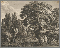 Carl Wilhelm Kolbe – Krajina s nymfou a satyrom 