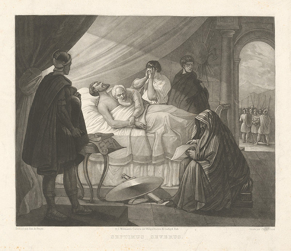 Christian Mayer, Anton von Perger – Smrť Septima Severa 