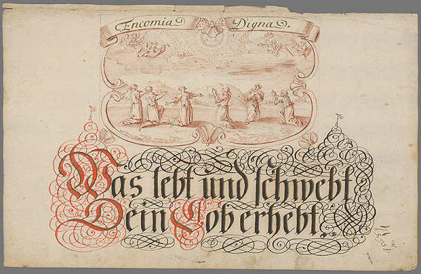 Stredoeurópsky grafik z 18. storočia – Náboženský výjav 