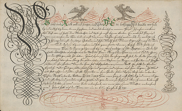 Stredoeurópsky grafik z 18. storočia – Žalm 131. 