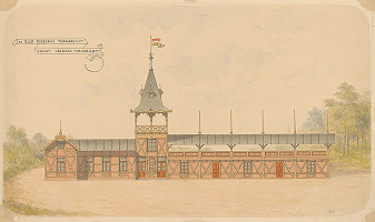 Adolf Lang – Nárys domu Prvého telovýchovného spolku v Bratislave 