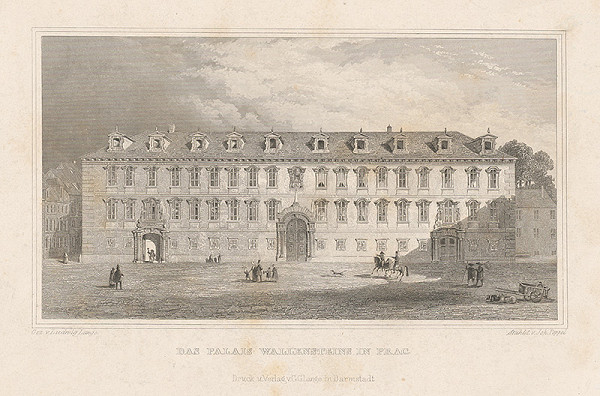 Ludwig Lange, Johann Gabriel Friedrich Poppel – Valštejnský palác v Prahe 