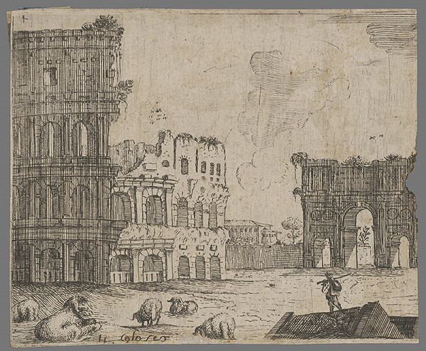 Giovanni Luigi Valesio – Koloseum v Ríme 