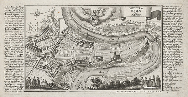 Gabriel Bodenehr st. – Pohľad na mesto Bern 