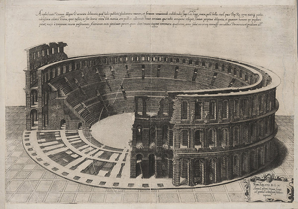 Antonio Lafréry – Pohľad na zrúcaniny arény vo Verone 