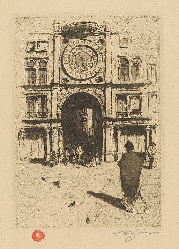 František Tavík Šimon – Pohľad na časť Benátok 