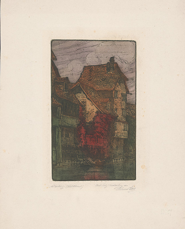 Richard Lux – Časť ulice v Norimberku 