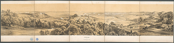 Stredoeurópsky maliar z 19. storočia – Pohľad na Kahlenberger pri Viedni 