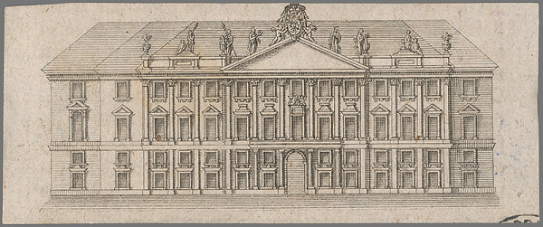 Stredoeurópsky grafik z 2. polovice 19. storočia – Primaciálny palác v Bratislave 