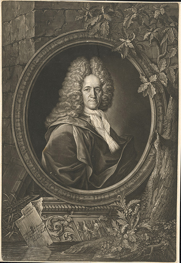 Bernhard Vogel, Ján Kupecký – Portrét norimberského rytca Christopha Weigla 