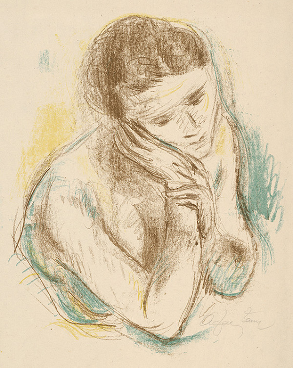 Stredoeurópsky grafik z 1. polovice 20. storočia – Portrét ženy 