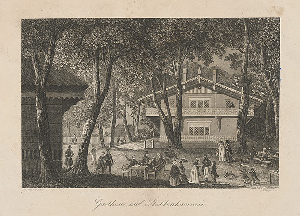 Johann Rossmäsler, Albert Henry Payne – Pohľad na hostinec 