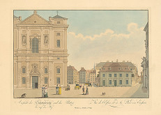 Carl Schütz – Pohľad na kostol na námestí Ecofrois 