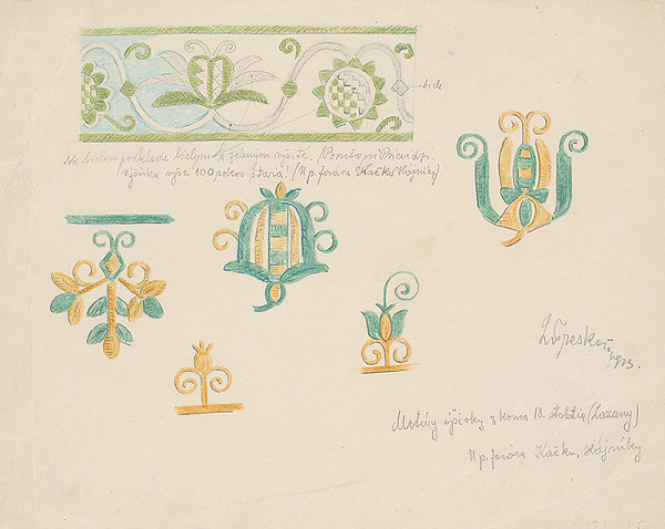 Ladislav Treskoň – Motív výšivky z konca 18. storočia 